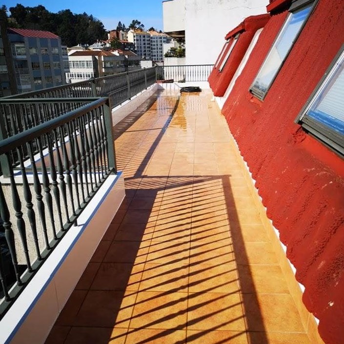 TERRAZAS ( HORMIGON Fratasado. AJARDINADAS, INVERTIDAS) (Impermeba